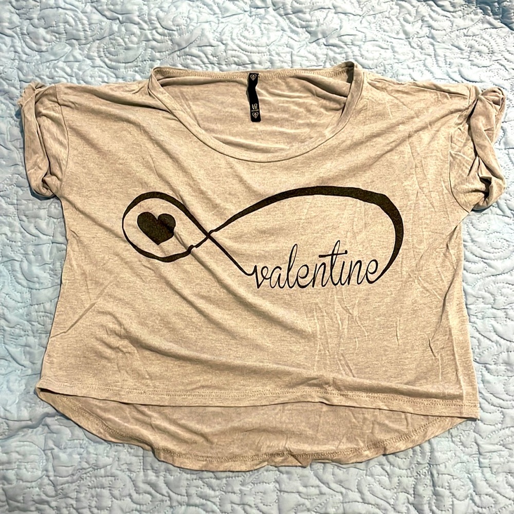 Valentine Infinity Cropped Top
